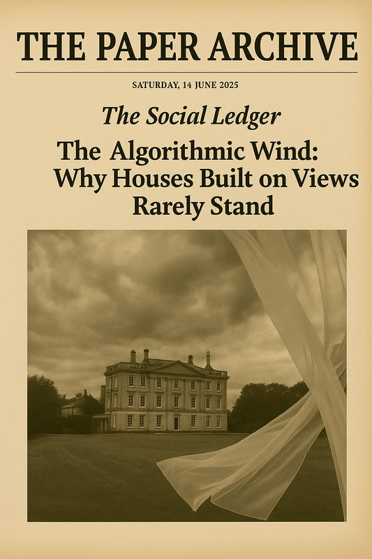 The Algorithmic Wind: Why Houses Built on Views Rarely Stand