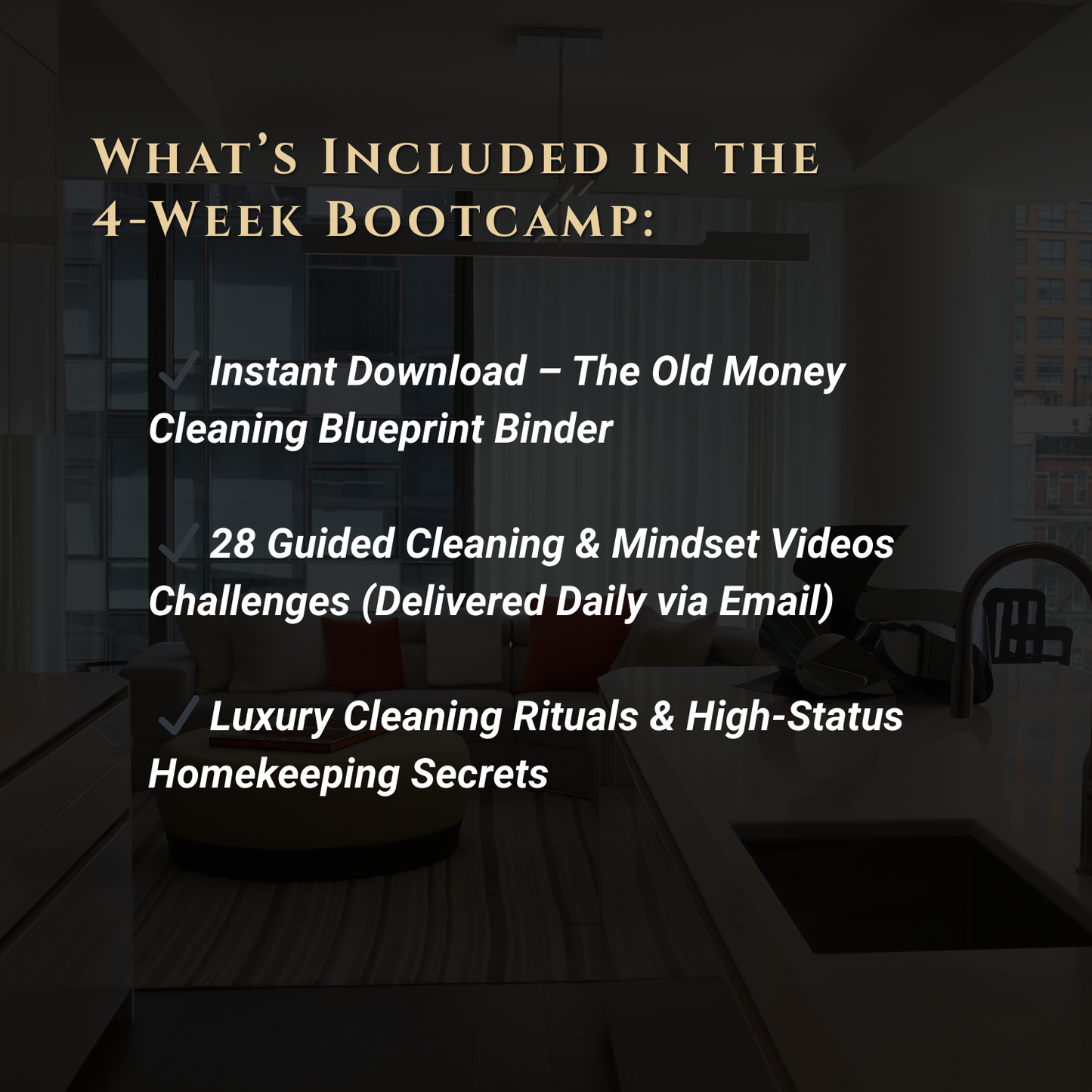 The Old Money Cleaning Bootcamp