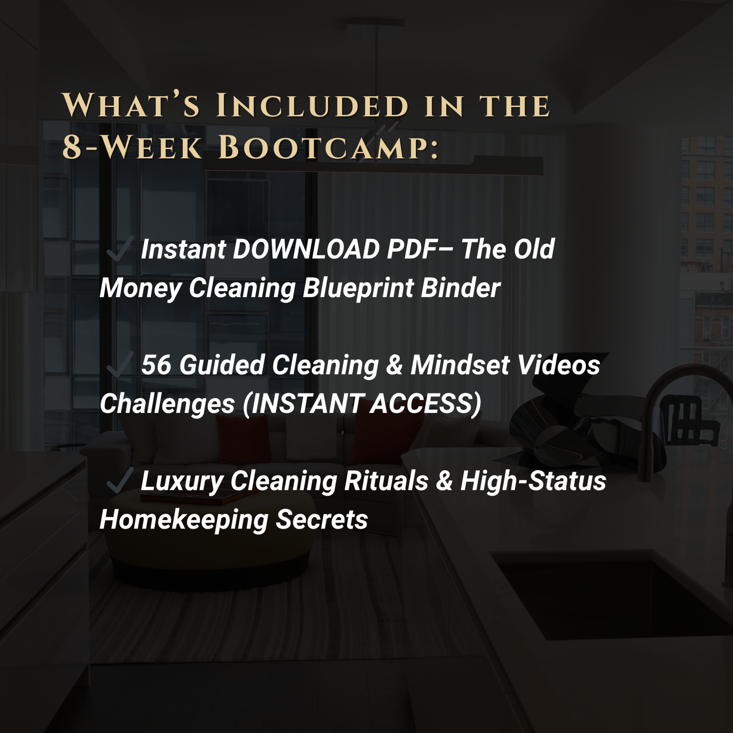 The Old Money Cleaning Bootcamp
